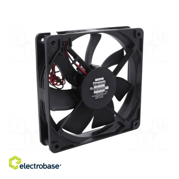 Fan: DC | axial | 24VDC | 120x120x25mm | 154.8m3/h | 37dBA | ball | 2500rpm paveikslėlis 1