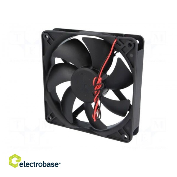 Fan: DC | axial | 24VDC | 120x120x25mm | 183.8m3/h | 44.5dBA | Len: 330mm paveikslėlis 7