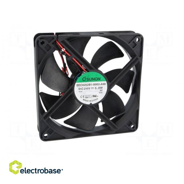 Fan: DC | axial | 24VDC | 120x120x25mm | 183.8m3/h | 44.5dBA | Len: 330mm image 2