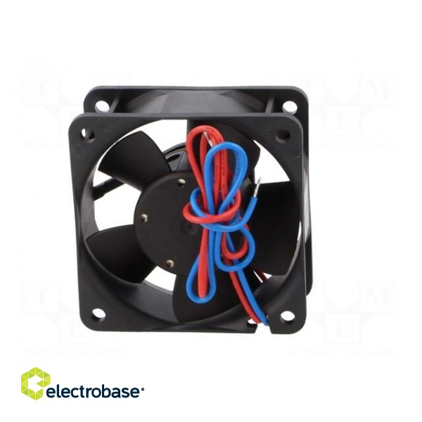 Fan: DC | axial | 24VDC | 60x60x25mm | 36m3/h | 28dBA | ball bearing фото 7