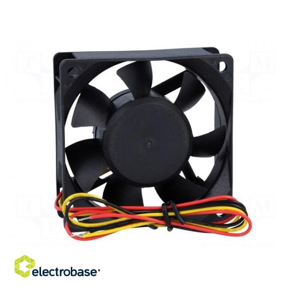 Fan: DC | axial | 24VDC | 70x70x25mm | 83.25m3/h | 45dBA | ball bearing image 6