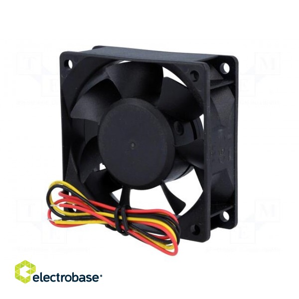 Fan: DC | axial | 24VDC | 70x70x25mm | 83.25m3/h | 45dBA | ball bearing image 7