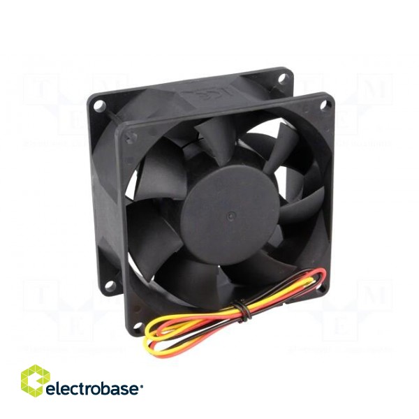 Fan: DC | axial | 24VDC | 80x80x38mm | 143m3/h | 55.2dBA | ball bearing фото 6