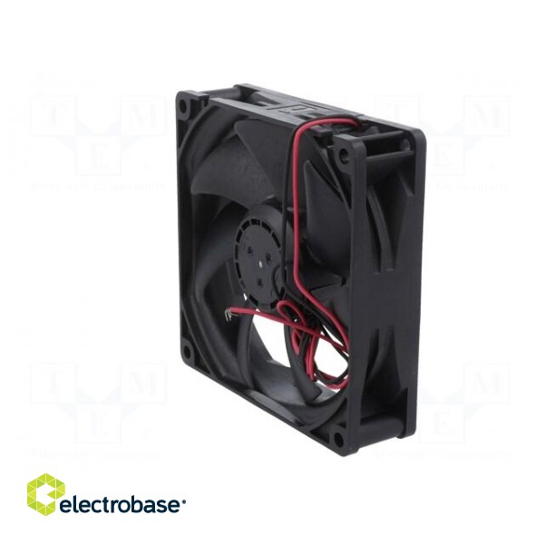 Fan: DC | axial | 24VDC | 92x92x25mm | 57m3/h | 22dBA | ball bearing image 8