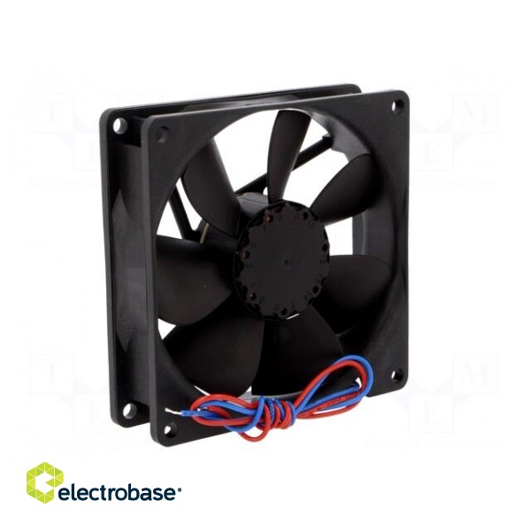 Fan: DC | axial | 92x92x25mm | 84m3/h | 32dBA | ball bearing | 2700rpm paveikslėlis 6