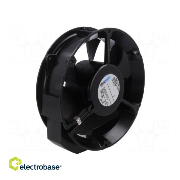 Fan: DC | axial | 24VDC | Ø172x51mm | 480m3/h | 61dBA | ball bearing image 2