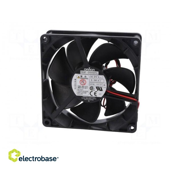 Fan: DC | axial | 92x92x25mm | 74.4m3/h | 30dBA | ball bearing | 2650rpm image 3