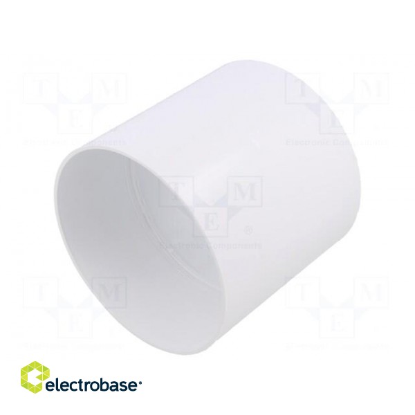 Accessories: round duct connector | white | ABS | Ø104mm | 20pcs.