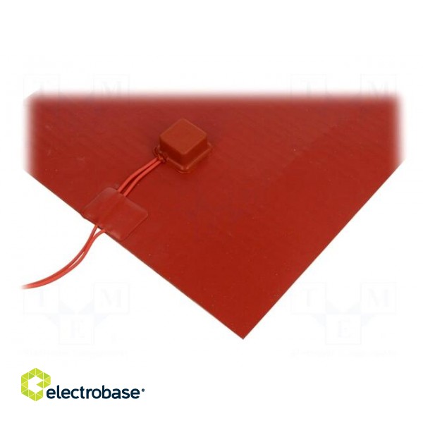 Heating mat | silicone | 460x270mm | 230V | 700W | -30÷180°C | 2W/cm2