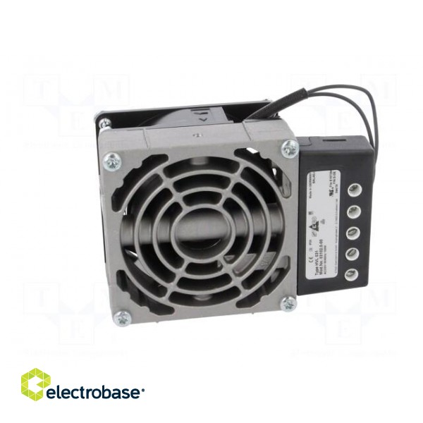 Blower heater | 100W | IP20 | for DIN rail mounting | 80x112x47mm фото 9