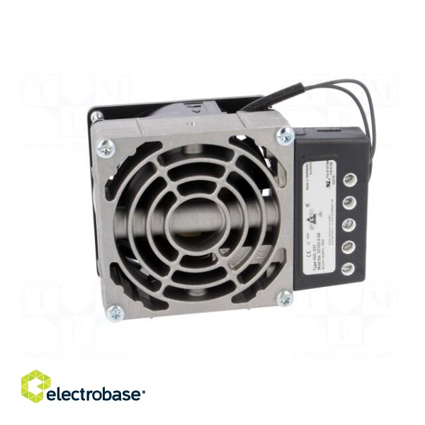 Blower heater | 150W | IP20 | for DIN rail mounting | 80x112x47mm фото 9