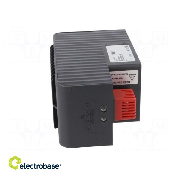 Blower | heating | 1kW | 230VAC | IP20 | for DIN rail mounting | 63m3/h image 3