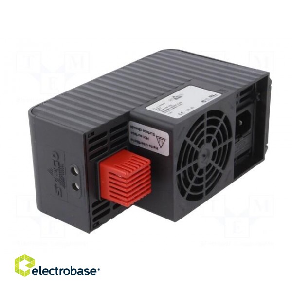 Blower heater | 1kW | IP20 | for DIN rail mounting | 152.5x88x66mm image 4