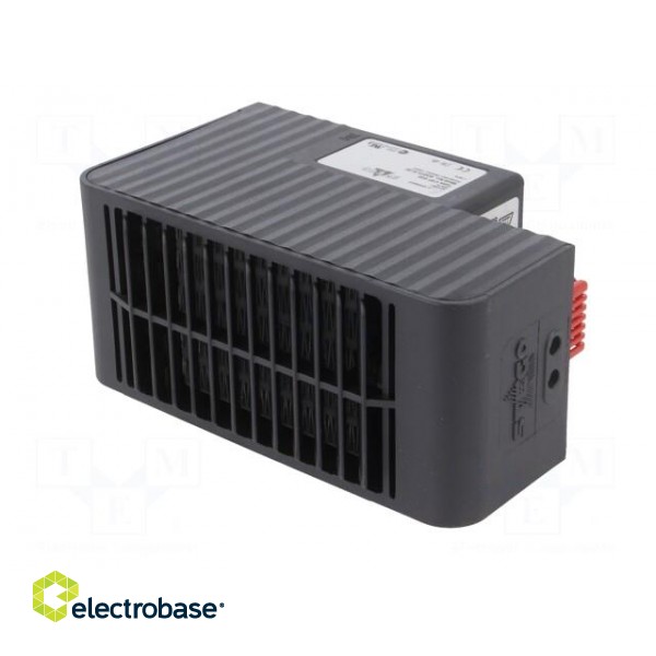 Blower heater | 1kW | IP20 | for DIN rail mounting | 152.5x88x66mm image 2