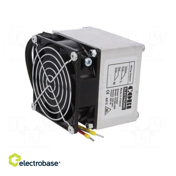 Blower heater | 200W | IP20 | for DIN rail mounting | 230VAC image 4