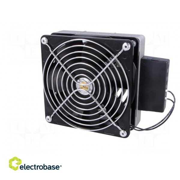 Blower heater | 400W | IP20 | for DIN rail mounting | 119x151x47mm image 2