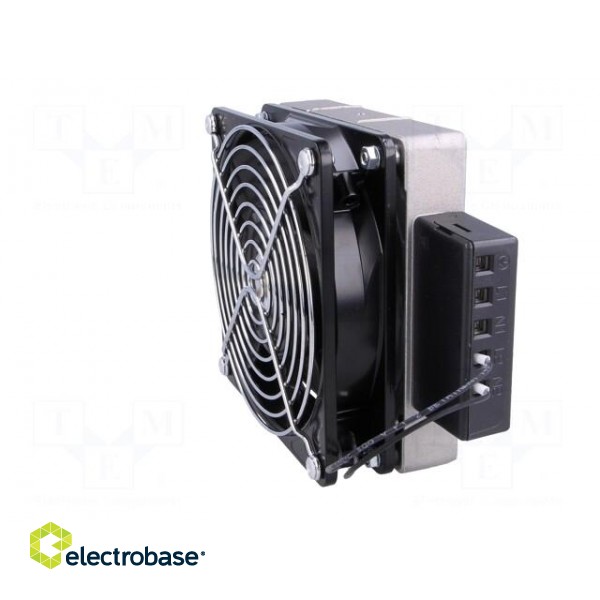 Blower heater | 400W | IP20 | for DIN rail mounting | 119x151x47mm image 3