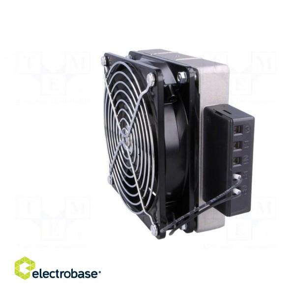 Blower | heating | 400W | 230VAC | IP20 | for DIN rail mounting image 3