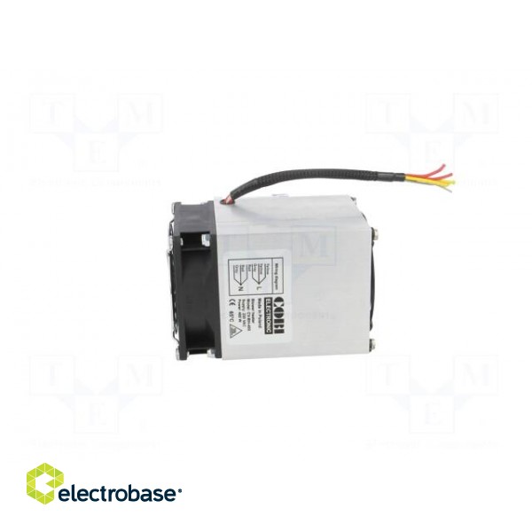 Blower | heating | 400W | 230VAC | IP20 | for DIN rail mounting image 3