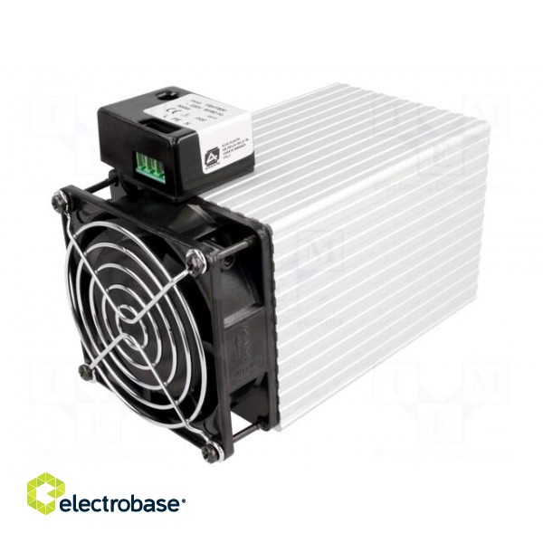 Blower heater | 500W | IP20 | DIN EN50022 35mm | 112x82x165mm | 230V paveikslėlis 1