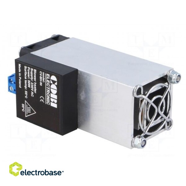 Blower | heating | 50W | 230VAC | IP20 | for DIN rail mounting image 4