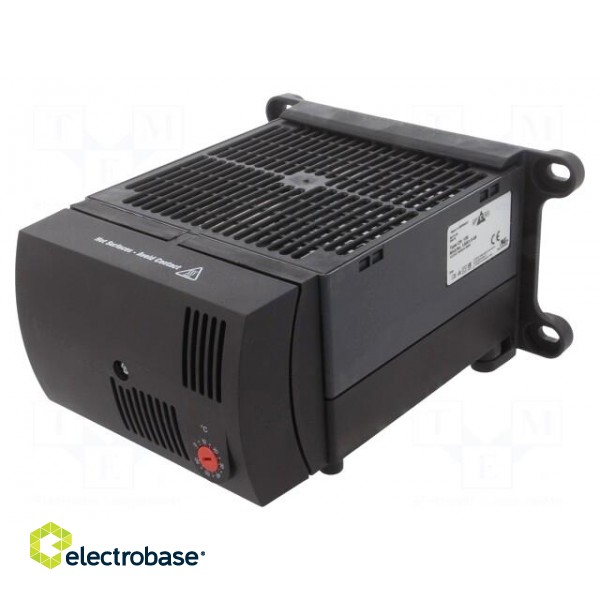 Blower heater | 950W | IP20 | DIN,M6 screw | 182x168x99mm | 230V image 1