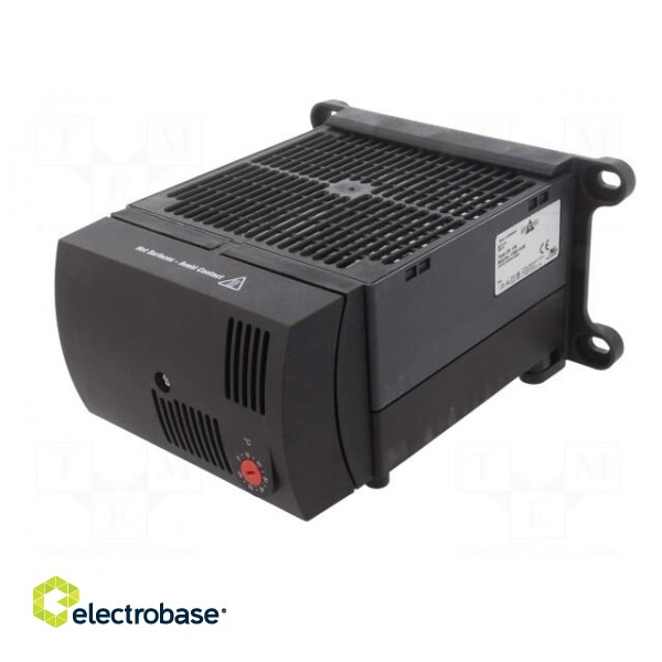 Blower heater | 950W | IP20 | DIN,M6 screw | 182x168x99mm | 230V image 2