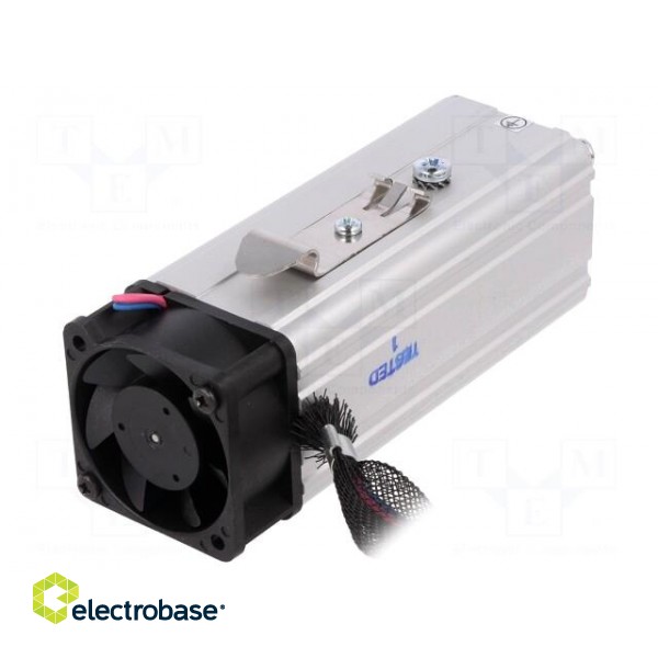 Blower heater | CIRRUS 40/2 | 230W | 24VAC | 24VDC | IP20 | 42x42x107mm paveikslėlis 1
