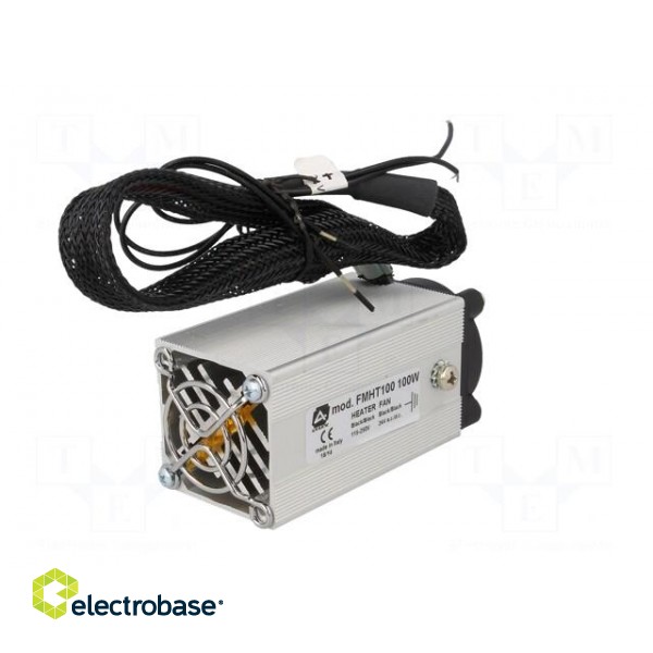 Blower heater | 100W | 24VAC | 24VDC | IP20 | DIN EN50022 35mm | 11m3/h image 2