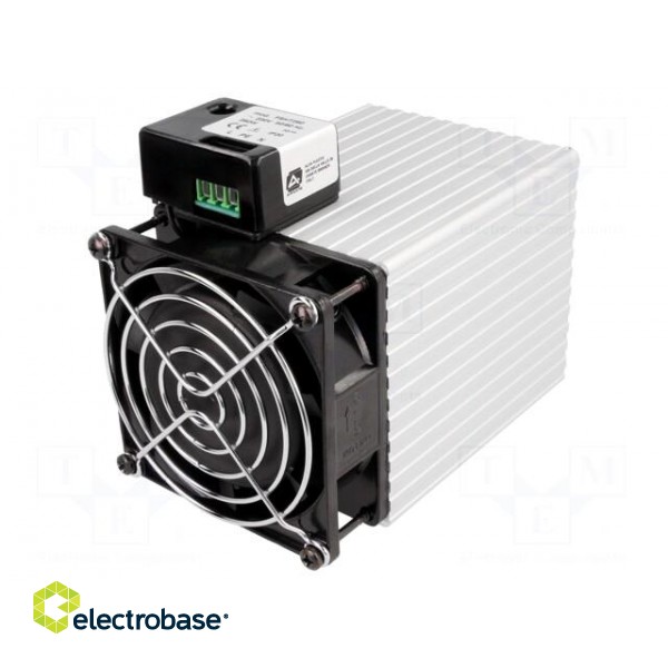 Blower heater | 250W | IP20 | DIN EN50022 35mm | 112x82x135mm | 230V paveikslėlis 1