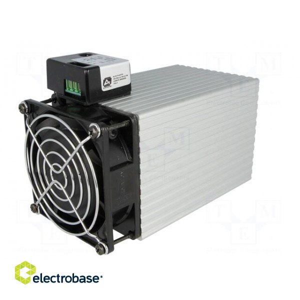 Blower heater | 500W | IP20 | DIN EN50022 35mm | 112x82x165mm | 230V paveikslėlis 2