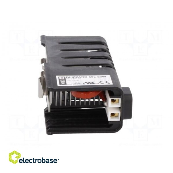 Radiator heater | 20W | IP20 | DIN EN50022 35mm | 35.5x57x97.5mm фото 9