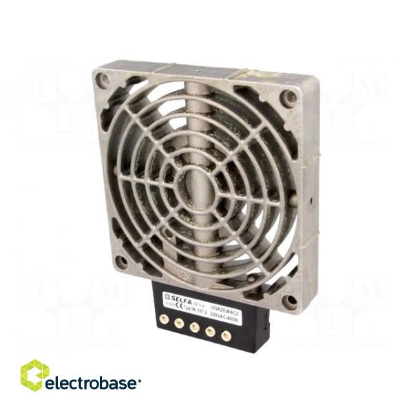 Radiator heater | 400W | 145°C | 230V | DIN EN50022 35mm paveikslėlis 1