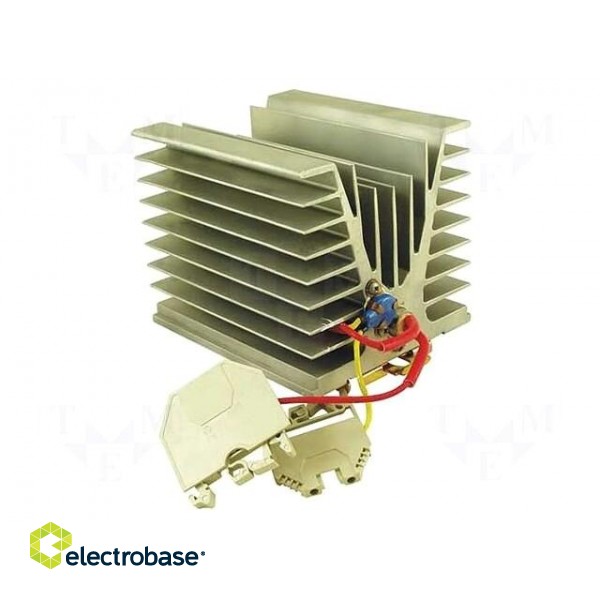Radiator heater | 60W | 85°C | 230V | DIN EN50022 35mm | 62x95x100mm