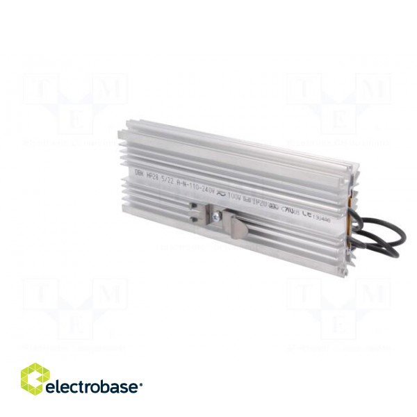 Radiator heater | NIMBUS D175 | 100W | IP20 | DIN EN50022 35mm | 240V фото 4
