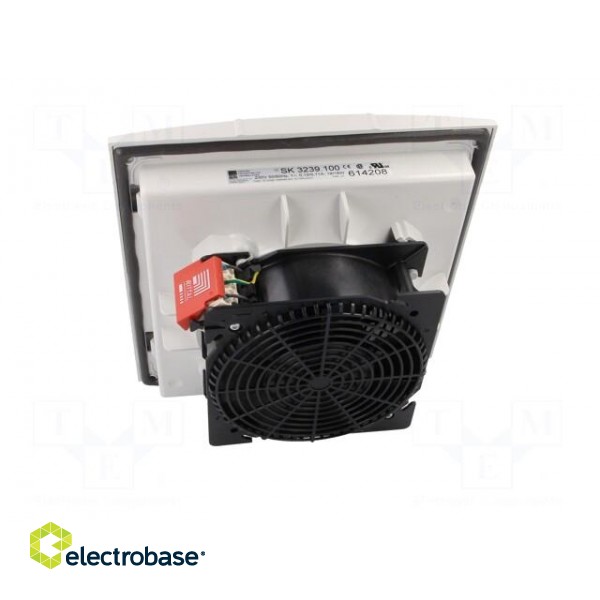 Fan: AC | fan tray | 230VAC | 120m3/h | 49dBA | IP54 | Colour: white фото 5