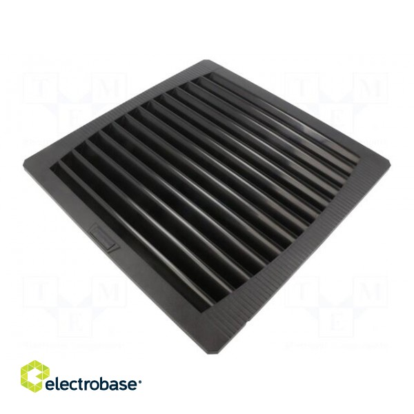 Filter | Cutout: 291x291mm | D: 39mm | IP54 | Mounting: push-in | black image 1