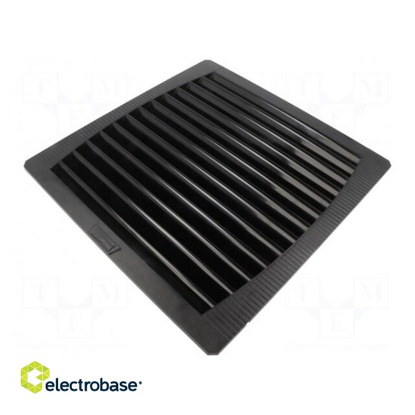 Filter | Cutout: 291x291mm | D: 39mm | IP55 | Mounting: push-in | black image 1