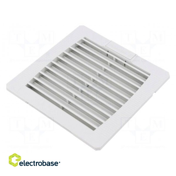 Filter | Cutout: 92x92mm | D: 19mm | IP54 | Mounting: push-in | grey