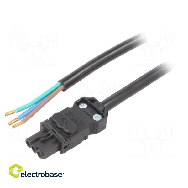 Power cable | 120÷230VAC | black | 3m