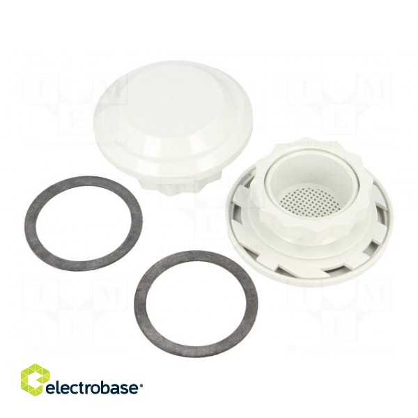 Pressure compensation device | plastic | IP55 | UL94V-0 | -45÷70°C image 1