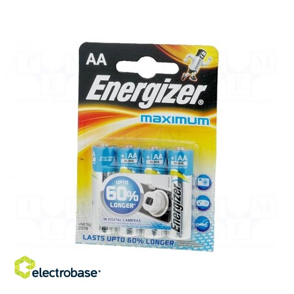 Battery: alkaline | 1.5V | AA | Maximum/Max Plus | Batt.no: 4