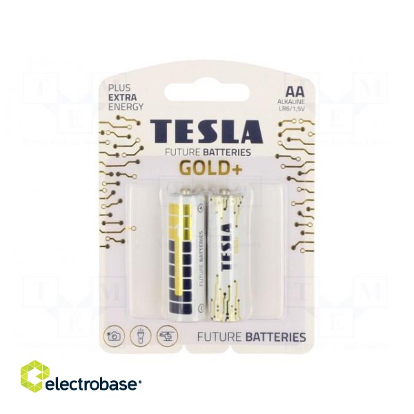 Battery: alkaline | 1.5V | AA | non-rechargeable | Ø14.5x50.5mm | 2pcs.