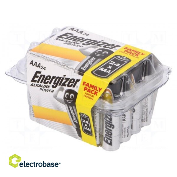 Battery: alkaline | 1.5V | AAA | non-rechargeable | 24pcs | Base