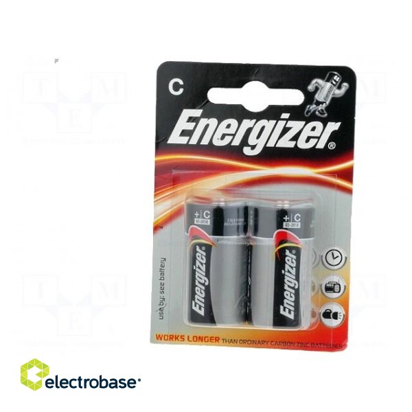 Battery: alkaline | 1.5V | C | Base | Batt.no: 2 | non-rechargeable
