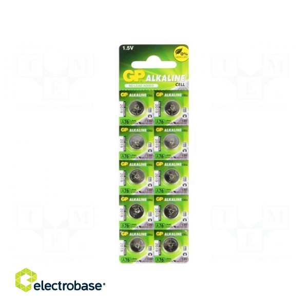 Battery: alkaline | 1.5V | LR44,coin,R1154 | non-rechargeable