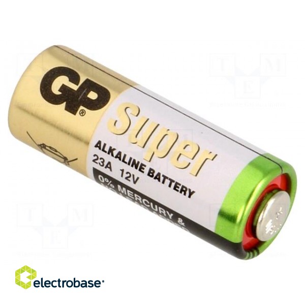 Battery: alkaline | 12V | 23A,8LR932 | Ø10x28mm | non-rechargeable