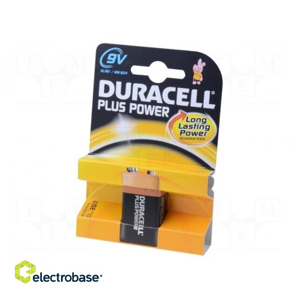 Battery: alkaline | 9V | 6F22 | PLUS | non-rechargeable