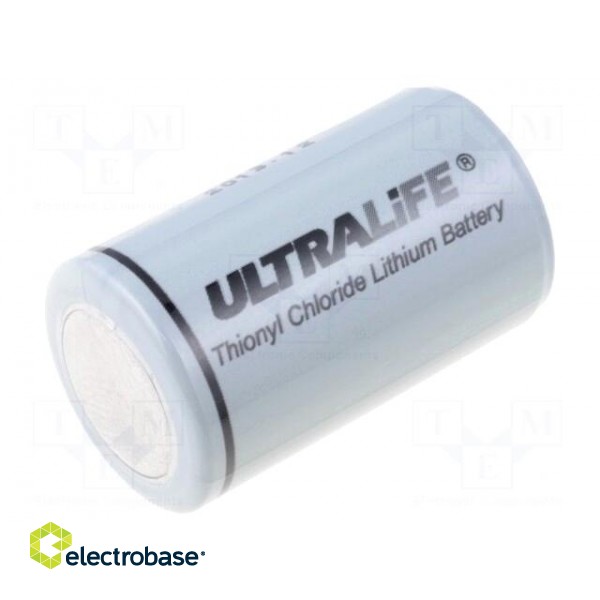 Battery: lithium | 3.6V | 1/2AA | Ø14.5x25mm | 1200mAh