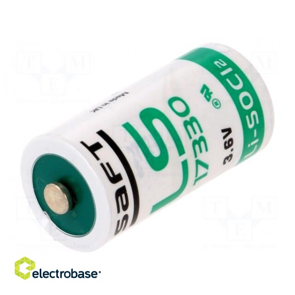 Battery: lithium | 3.6V | 17335,2/3A | Ø16.5x33.4mm | 2100mAh